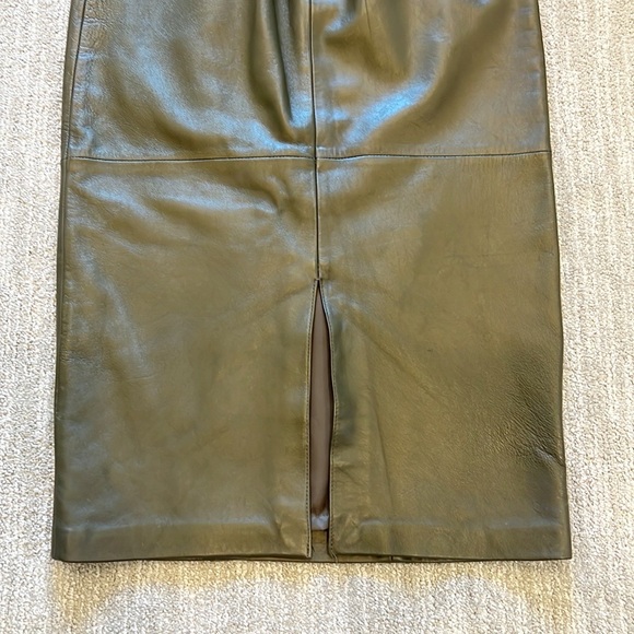 Vintage Lamb Leather Evan Davies Pencil Skirt - Picture 7 of 12